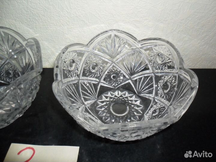 Вазы хрустальные