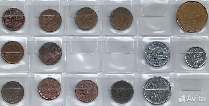 Монеты Канады и США