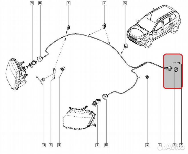 Корректор фар Renault Duster H4M 2018