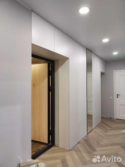 Мебеля. Гардеробные комнаты. Встроенные Шкаф-купе