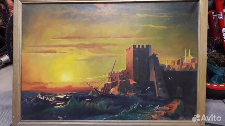 Холст. Масло. Размер 100 на 60