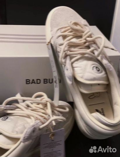 Кроссовки Adidas Campus Bad Bunny молочные