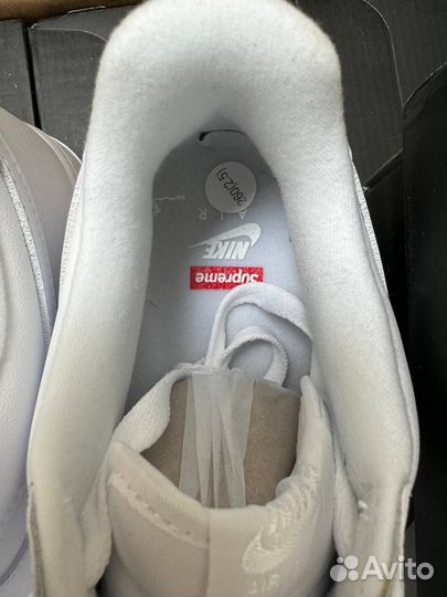 Кроссовки Nike Air Force 1 Supreme белые