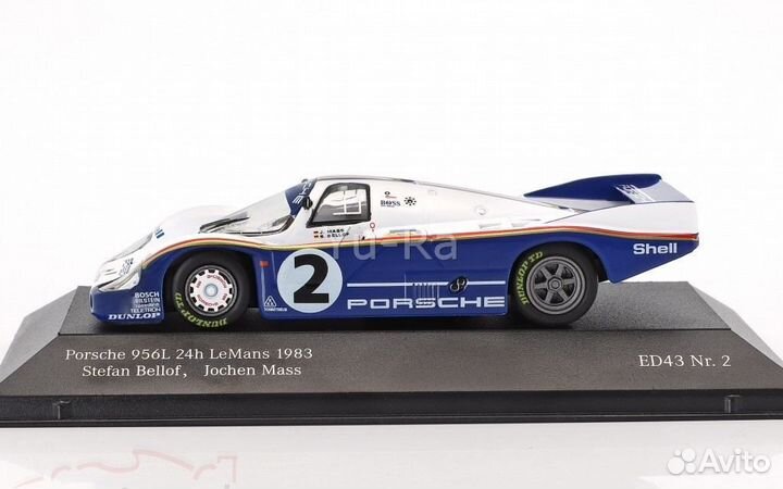 Porsche 956 LH №2 24h LeMans 1983 1:43 Yu-Ra