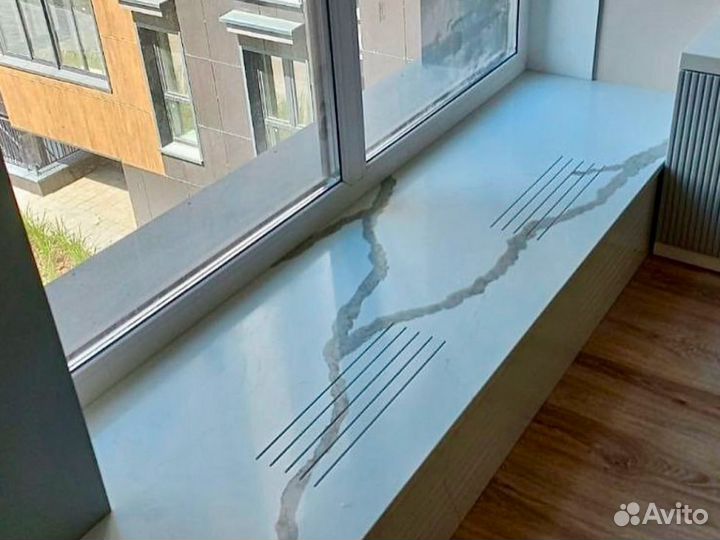 Подоконник из искусственного камня Metallic 150х60