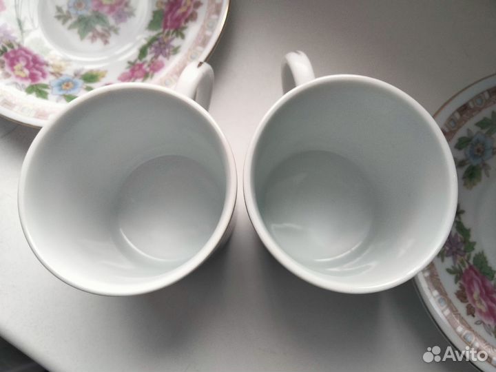 Кофейные чашки, блюдца. Китай, винтаж