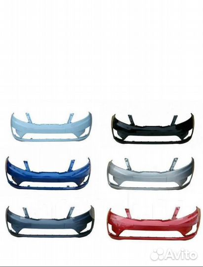 Бампер передний на Kia Rio 3 2011-2015