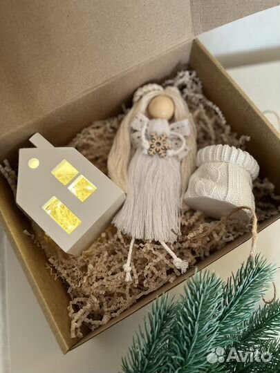 Подсвечник из гипса домик подарок