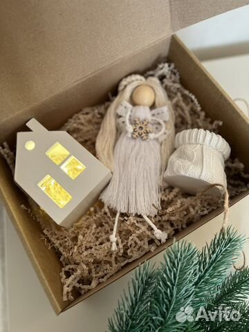 Подсвечник из гипса домик подарок