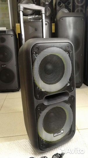 Блютуз колонка мощная большая, выход на12V