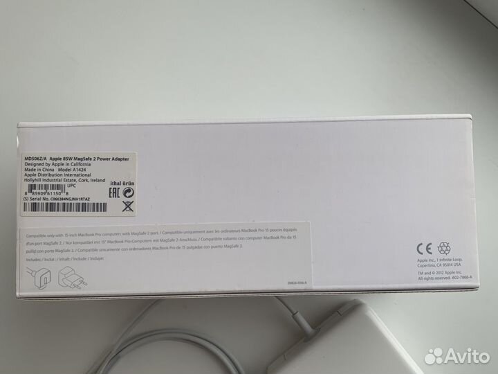 Apple MagSafe 2 85w оригинал