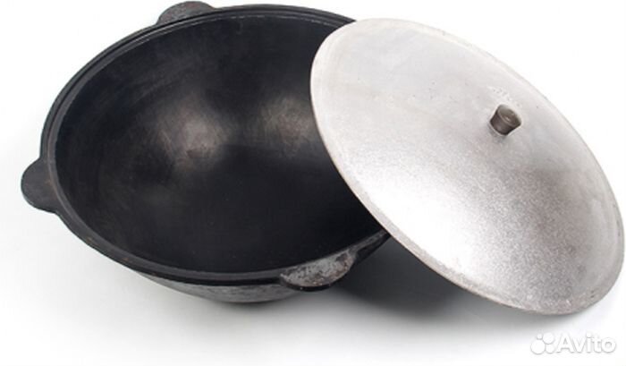 Казан 12 литров с плоским дном