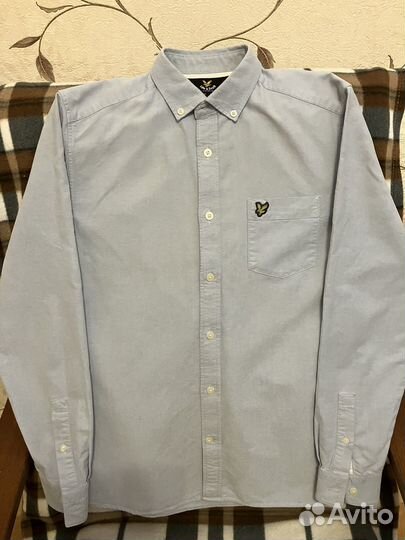 Рубашка мужская голубая базовая Lyle&Scott