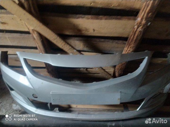 Бампер передний на солярис рестайлинг