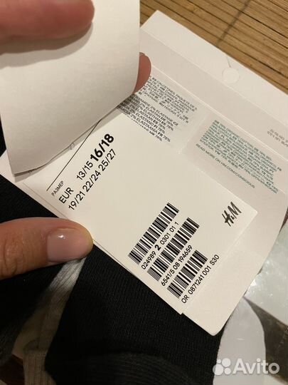 Носки для новорожденного h&m новые
