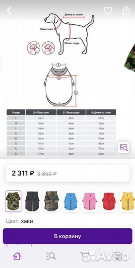 Puppia одежда для собак