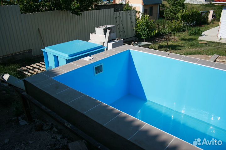Бассейн 3х6х1,5 из полипропилена