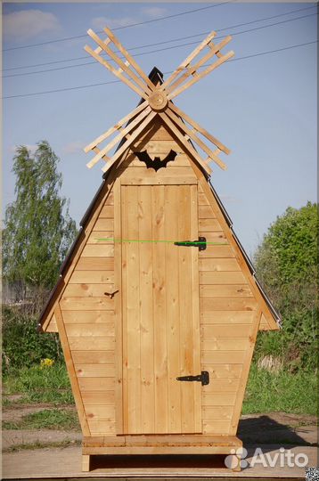 Дачный туалет деревянный ACC334