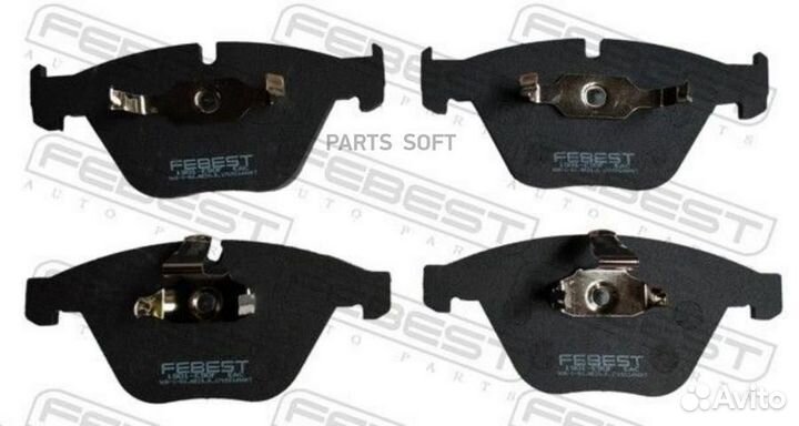 Febest 1901-E90F Колодки тормозные передние