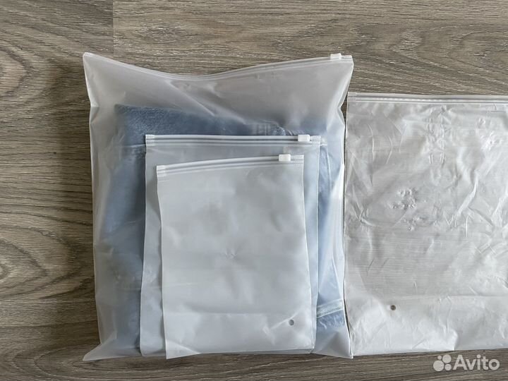 Зип лок пакет полуматовый с бегунком