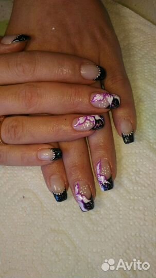 Наращ-е ногтей, гель лак педикюр аппар. Выез