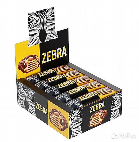 Батончик zebra вафельный 40г