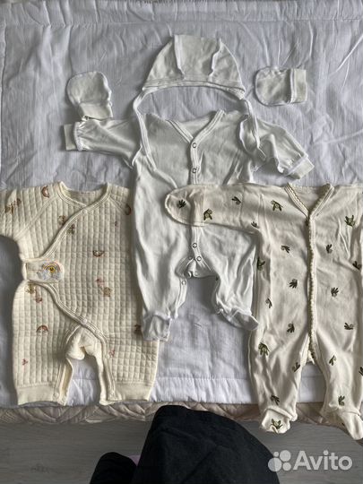 Детские вещи пакетом для новорожденных 56 размер