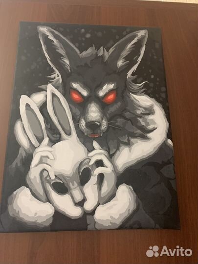 Картины потномерам разрисованные