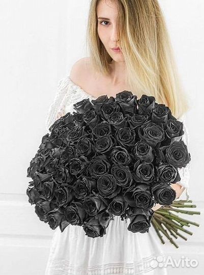 Чёрные розы Букеты доставка