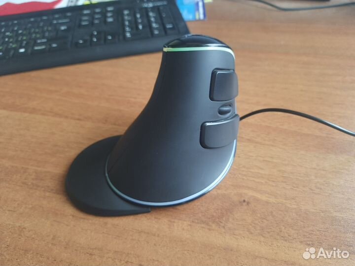 Вертикальная мышь Delux M618 Plus RGB