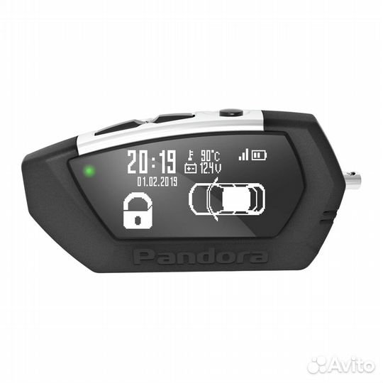 Брелок пейджер Pandora LCD D022 (DX 91 LoRa) Black