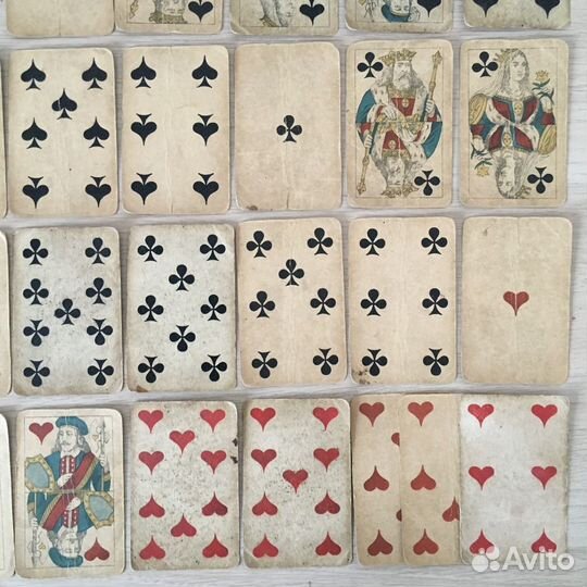 Карты игральные дореволюционные, 1 сотр, до 1917