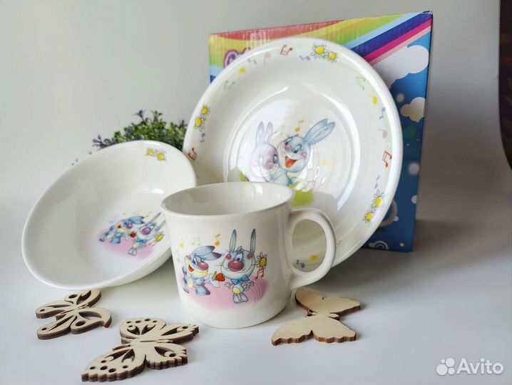 Набор детской посуды новый