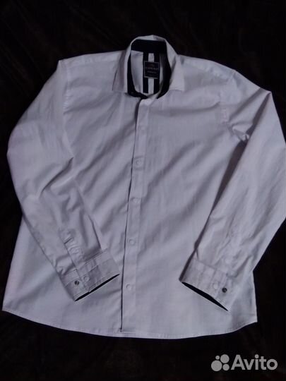 Рубашка белая на мальчика 152