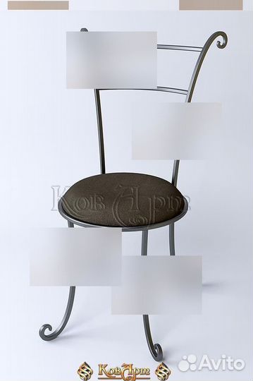 Барный стул кованый в Москве. ART: O177
