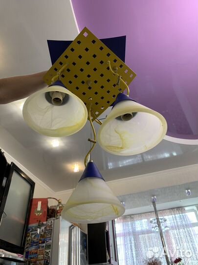 Люстра потолочная бу