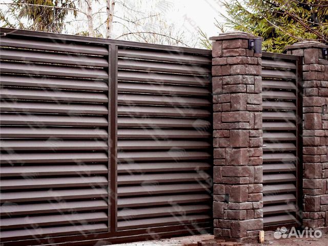 Забор жалюзи еврожалюзи