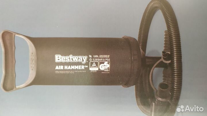 Насос ручной 30см 0.85л/цикл, шланг с 3 насадками