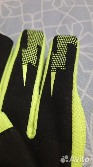 Перчатки вело XL ярко-желтые