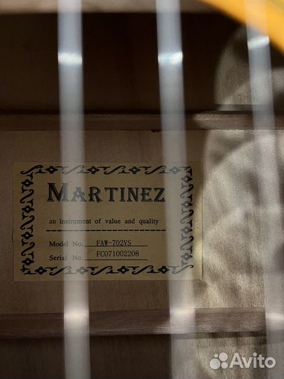 Гитара акустическая martinez