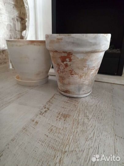 Горшок.Кашпо для цветов напольный. Керамика,винтаж