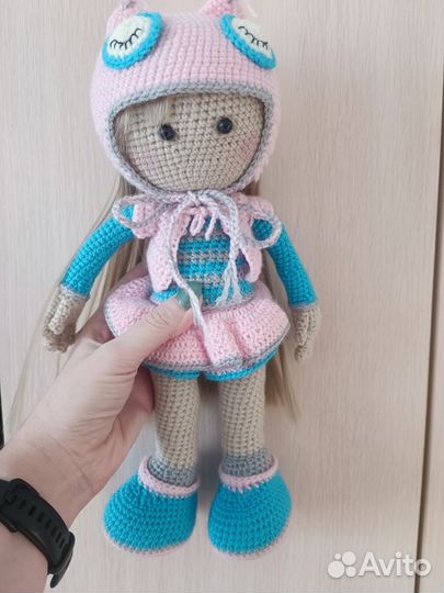 Вязанная кукла ручная работа