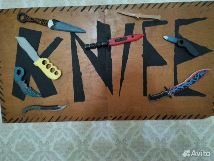 Тычковый нож из дерева игрушечные (сделал сам)