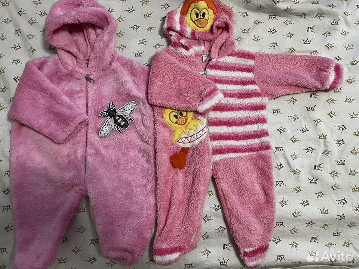 Теплые слипы на девочку 56