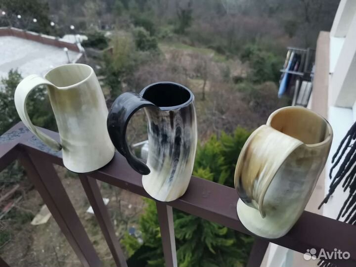 Кружки из рога Буйвола