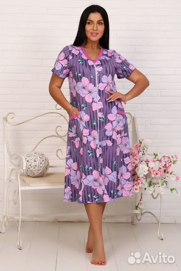 Халат новый 48-50 х/б