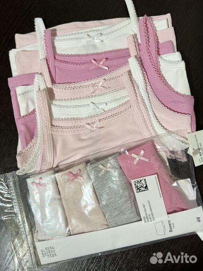 H&M майки и боксеры для девочек