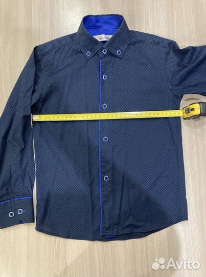 Рубашка темно-синяя