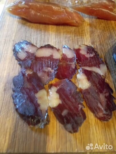 Колбаса домашняя сыровяленая конская в вакууме