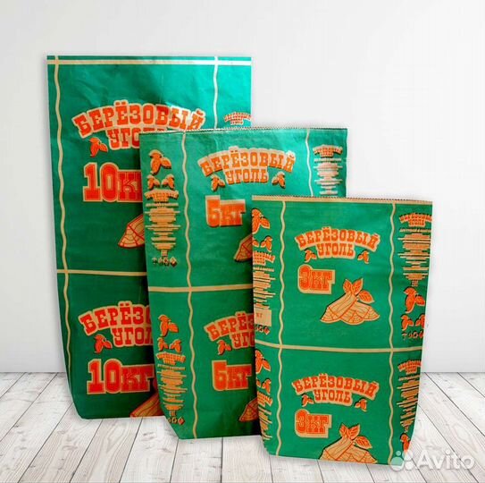 Бумажный мешок. Мешки для древесного угля